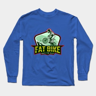 Fat Bike Buy To Fly Mountain Biking Long Sleeve T-Shirt